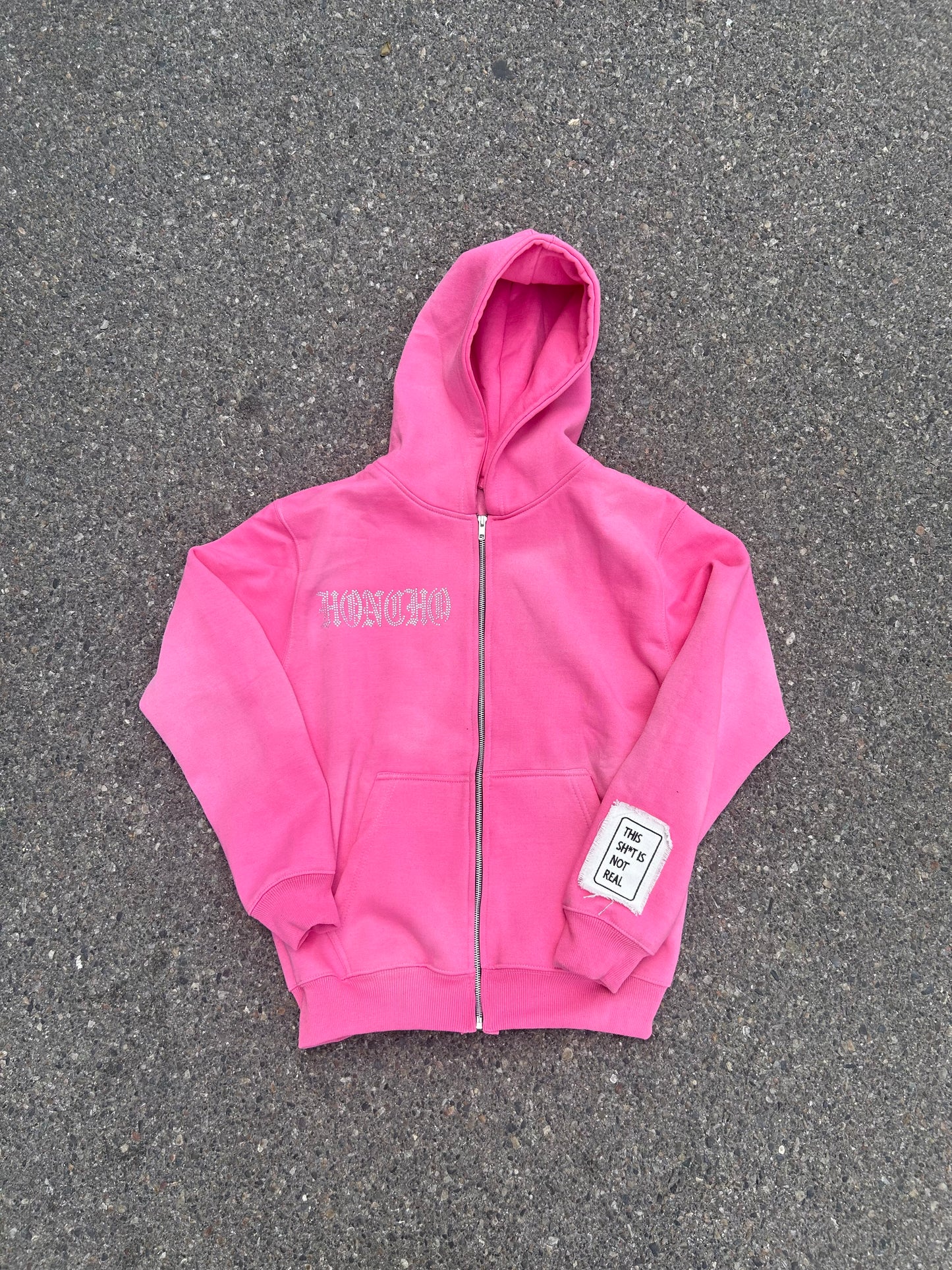 Pink Rhinestone ZipUp Jacket
