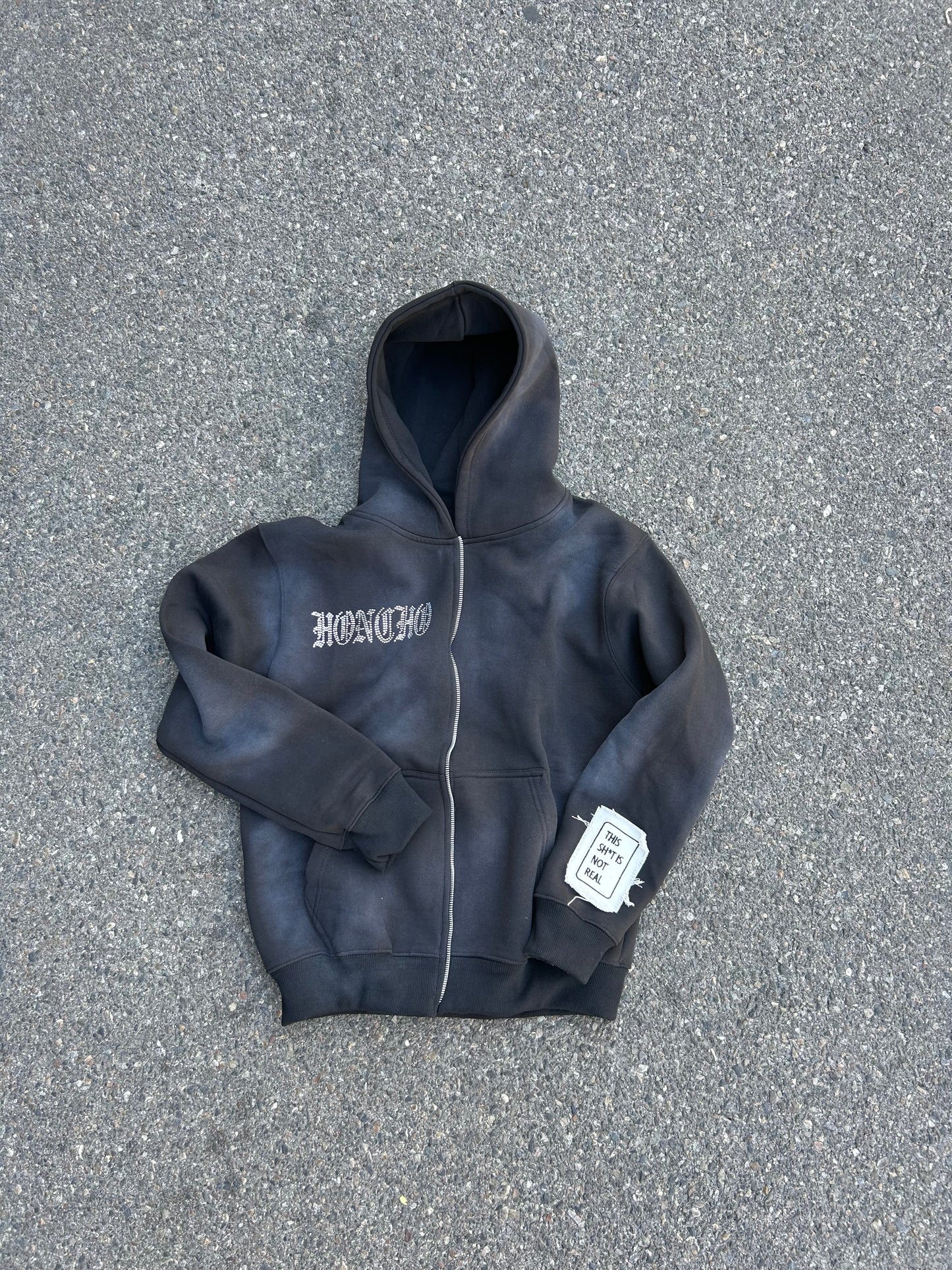 Black "Shine through The Dark" ZipUp Jacket